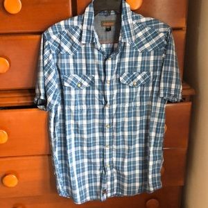 Men’s Short Sleeve snap button shirt